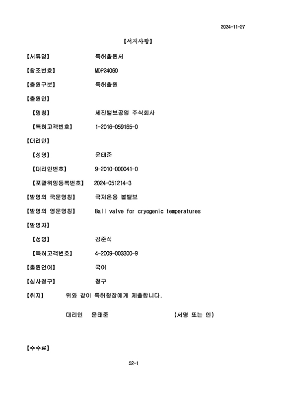 Patent Application No. 10-2024-0171973